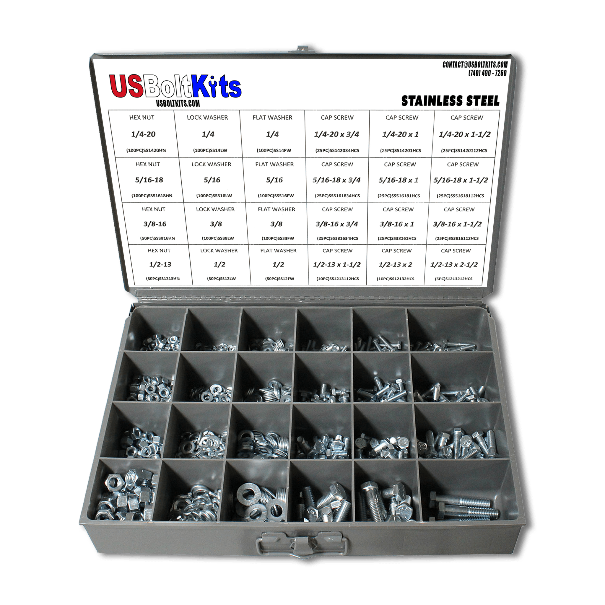 Hardware Drawer Kit Assortments US Bolt Kits