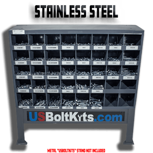 US Bolt Kits 2510 Piece 18-8 Stainless Steel Coarse Thread Bin Kit with 40 Hole Bin
