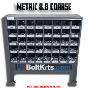 US Bolt Kits 3625 Piece Metric Class 8.8 Coarse Thread Bin Kit with 40 Hole Bin