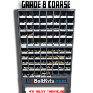 US Bolt Kits 5170 Piece Grade 8 USS Coarse Thread Bin Kit with  Two (2) 40 Hole Bins