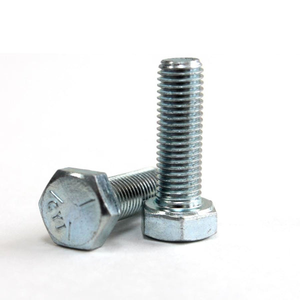 M12-1.75 x 30mm Class 10.9 Zinc Finish Hex Cap Screw-Fully Threaded